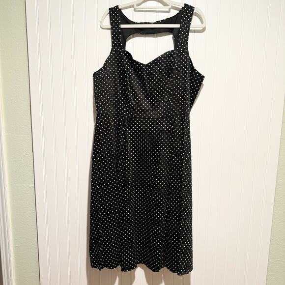 torrid Dresses & Skirts - Torrid Black Polka Dot Rockabilly Retro Dress Fit Flare NEW Size 18